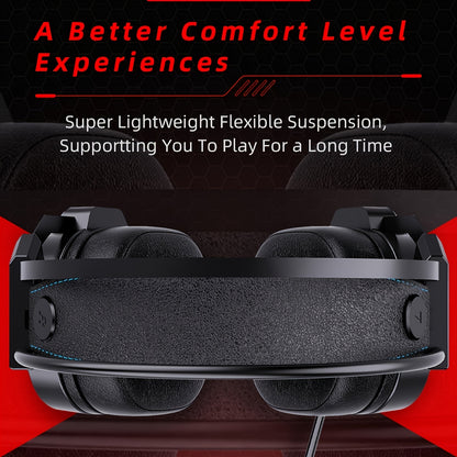 Colusi Gaming Headset with Microphone & Noise Cancellation, RGB Lighting, Wired PC Headset for PS4/PS5, Laptop, USB-Powered, Volume Control, Push Button, Closed-back Design, Sound Isolation, Plastic Material, Tangle-free Cabl