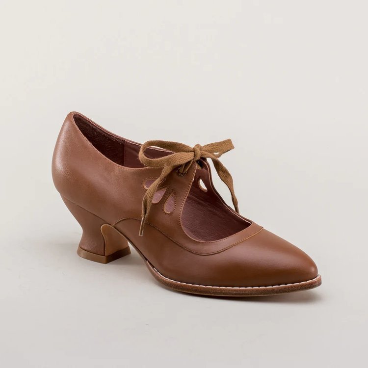 Women'S Large Size Chunky Low Block Heel Pointed Toe Lace-Up Sandals - All-Season Round-Toe-like Comfort, Brown Faux Cover Upper & Synthetic Cover Lining, European-Inspired Elegant Casual to Semi-Formal Shoes with Arch Suppor