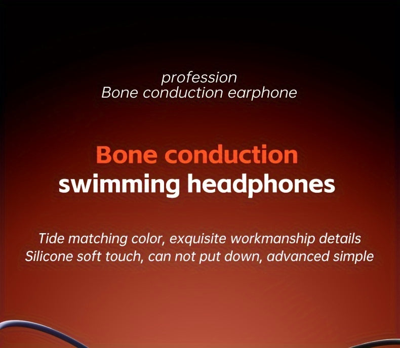 POLVCDG Audio new upgrade sound sense 2.0 X16 wireless bone conduction headset, professional sweat and, clear talk with microphone, magnetic charging port long life, large memory wireless/MP3 dual-mode one-click switch, suita