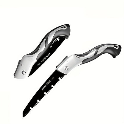 [1pc AIRAJ Steel Folding Saw] AIRAJ 1pc Industrial Grade Steel Folding Saw | Manual Cutting Tool with Anti-Slip Durable Handle, Three Specifications Available for Outdoor Use, Without Battery