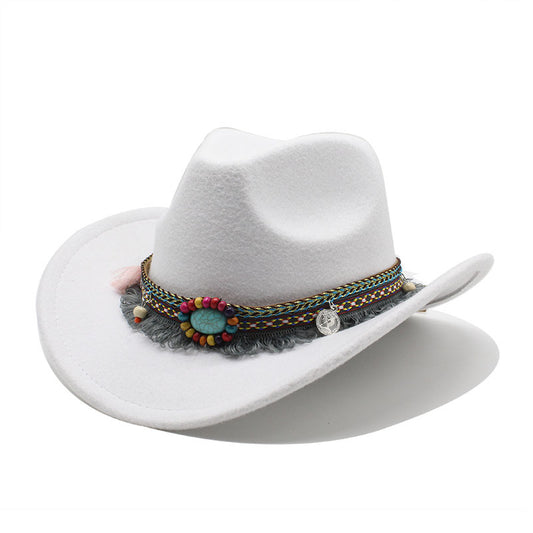 Men'S & Women'S Western Cowboy Hat - BrownRed/Red/Red/Red/Red/