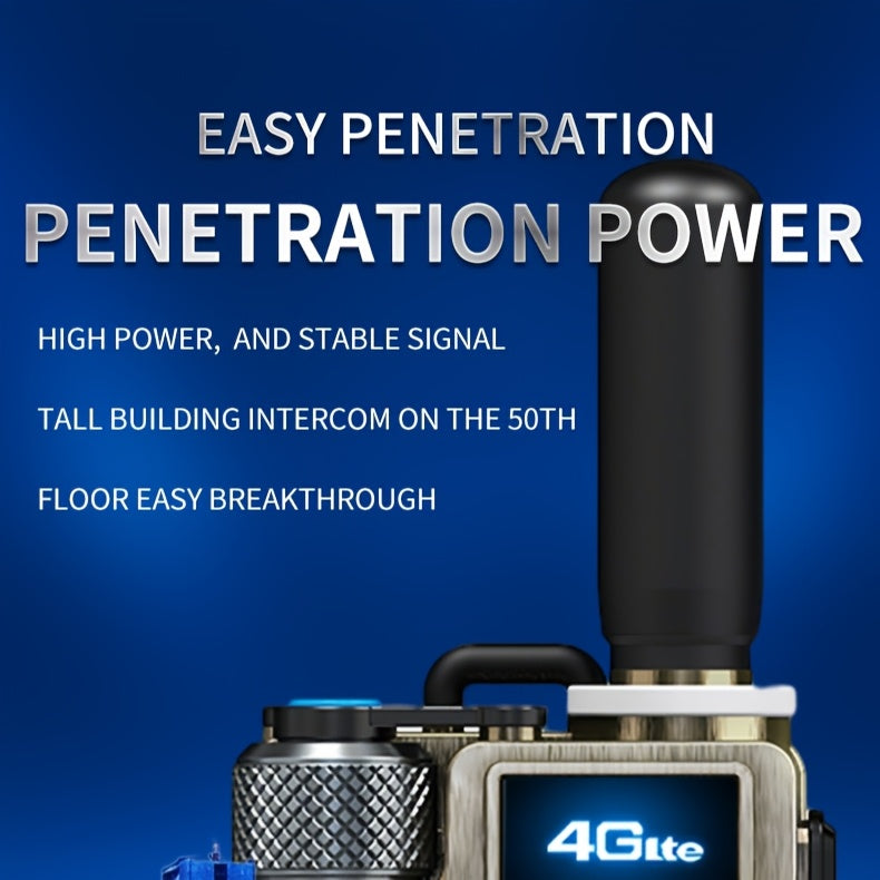 Global Long Distance Walkie Talkie Portable Two-Way Radio with Large Capacity Battery, Anti-Magnetic Noise Reduction Speaker, 2G/3G/4G/5G Dual Band Radio, No Monthly Fee
