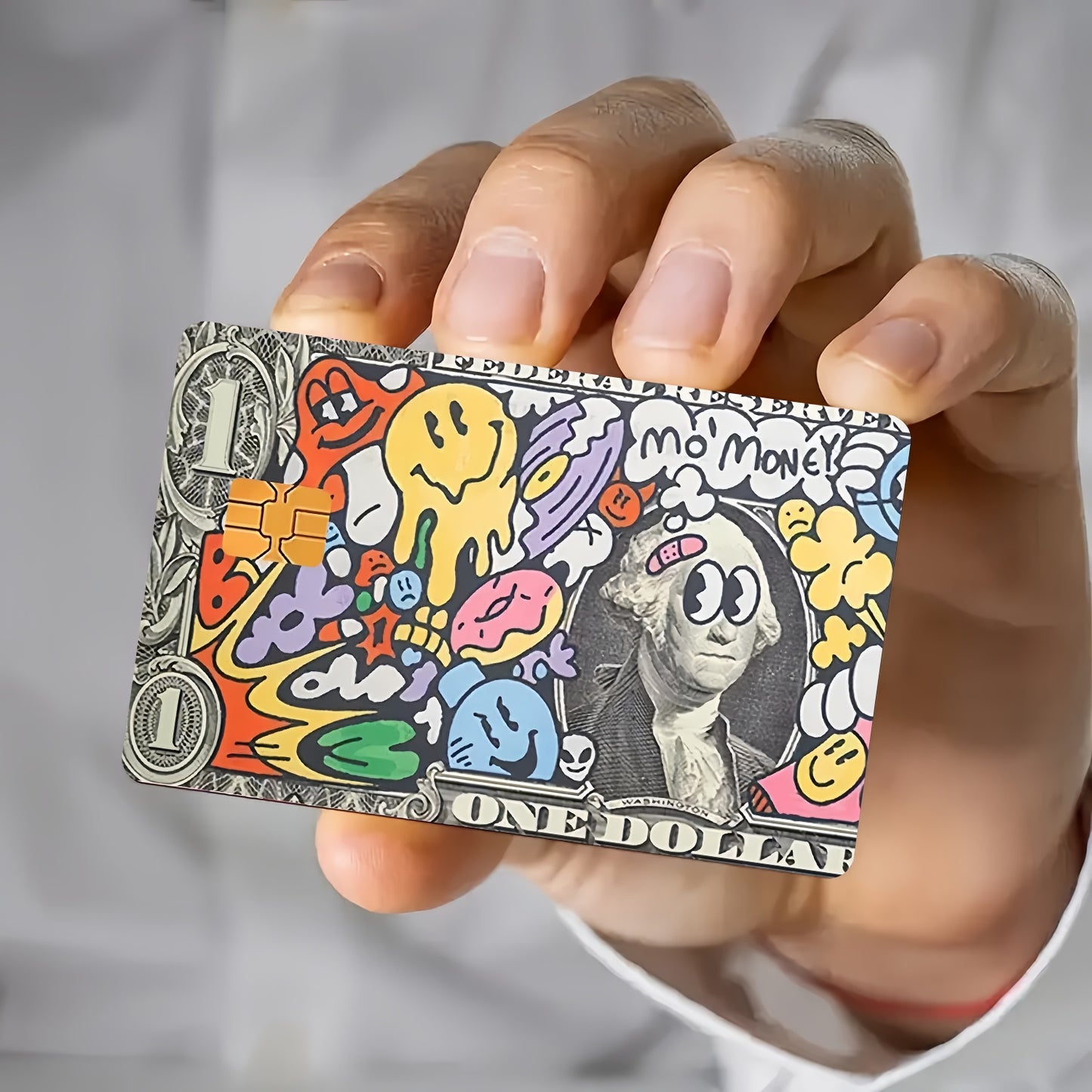 2pcs Vibrant Dollar Design Waterproof Vinyl Stickers, Credit Card Light Beige Covers, Ultra-Thin, High-Quality, Scratch-Resistant, Suitable for Credit Cards, Bank Cards, Transit Cards, Removable Self-Adhesive for Most Cards,