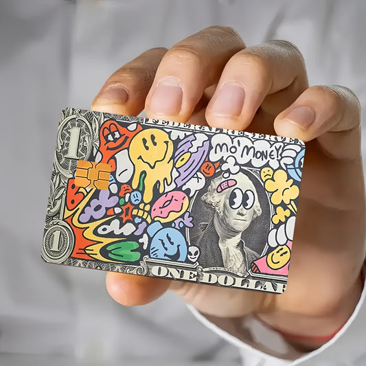 2pcs Vibrant Dollar Design Waterproof Vinyl Stickers, Credit Card Light Beige Covers, Ultra-Thin, High-Quality, Scratch-Resistant, Suitable for Credit Cards, Bank Cards, Transit Cards, Removable Self-Adhesive for Most Cards,