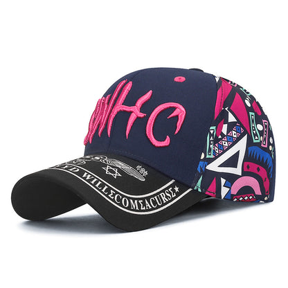 Korean-style Baseball Cap | Casual Fashion Letter Embroidery, Outdoor, Breathable Adjustable Unisex Snapback Cap for Men and Women