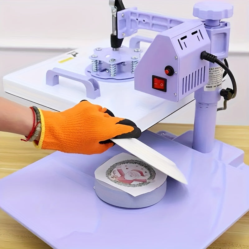 15x15 Inch 5-in-1 Set Heat Press Machine for Everything Transfers, Swing Away Press Machine for T Shirt, Bags, Pillows, Plates(6" And 8"), Tumblers, Mugs, Cups, Hats And Caps(5.5"x3") - Hat Heat Press - 3in 1 Can Only Press H