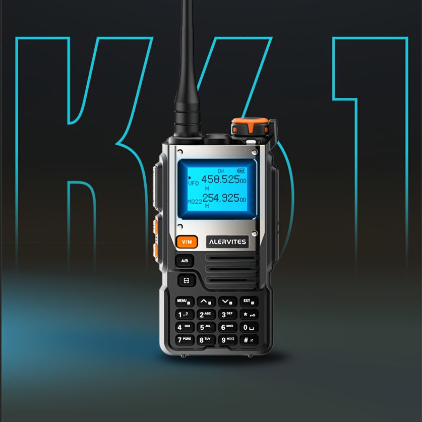 2pcs Alervites AT-K61 Two-Way Radio Transceiver Handheld Walkie-Talkie for Outdoor, Hiking, Camping, Emergency Communication, Compact Design, Durable Construction, Highquality Audio, Handheld Radio, Hiking Enthusiasts, Campin