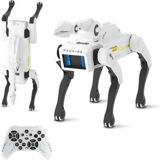 Interactive Robot Dog with Claw - STEM Control Suitable for Age 6+, 30+ Actions, Voice Command with Siri, Durable -Free Design for 6+ Years - Educational Robot Pet