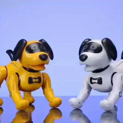1pc Interactive RC Robot Dog Toy with Remote Control, Programmable Stunt Robot Dog, Infrared Sensor, USB-Rechargeable, LED Eyes & Sound, for Indoor/Outdoor Play, Birthday Party, Home Decoration - Ideal Gift for Adults & Famil