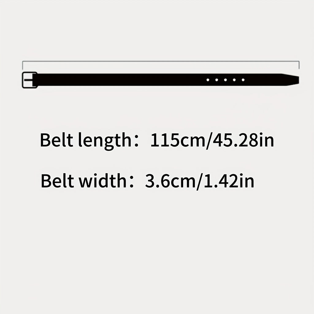 Men's high-quality alloy trendy youth belt, retro fashion style, perfect match with jeans