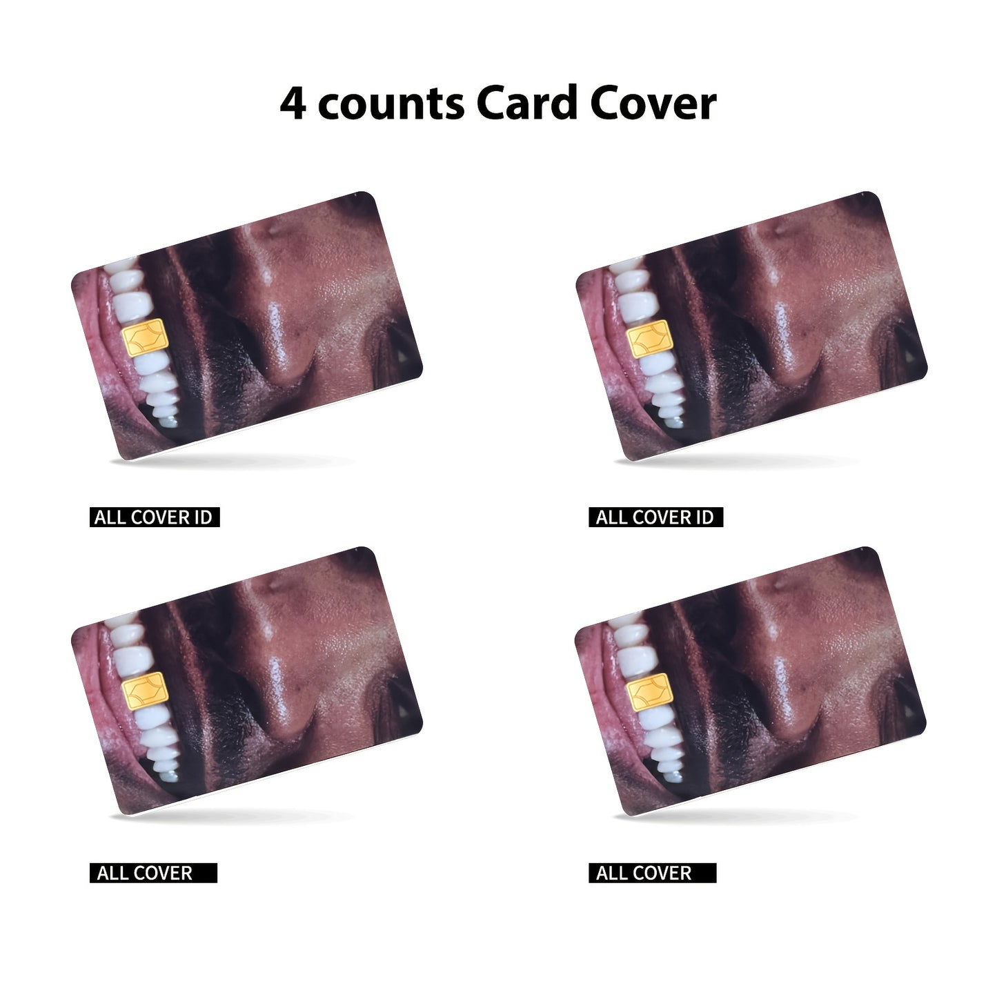 3pcs, 1pc spare Ultra-Thin Vinyl Credit Card Skins - Waterproof, Scratch & Slip Resistant Stickers for Debit, Transit & Key Cards - Sleek White with Colorful Edges