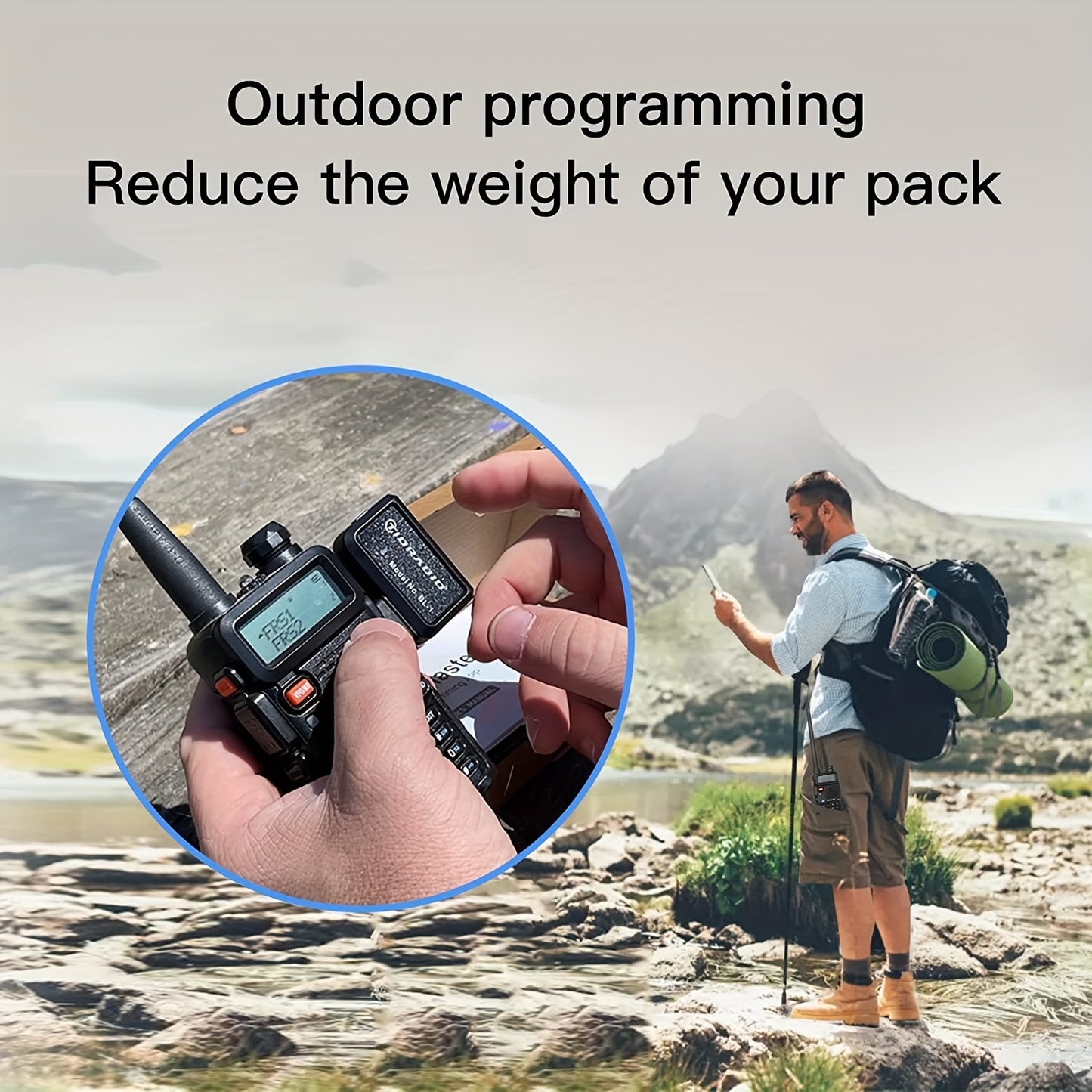 TIDRADIO Ham Radio Wireless Programmer Adapter APP and PC Program Multiple Models No Driver Issues Instead of Program Cable