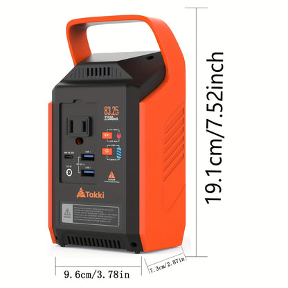 80W/200W Portable Solar Generator with 21W/40 Solar Panels, 83Wh/99Wh/148Wh Battery Power Station for Outdoor Lights, Camping Tents, Home Use, CPAP, Fans, Laptops, and Emergency Situations – Includes AC & DC USB Ports