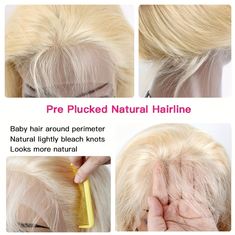 Blond 613 Human Hair Wig 210 Density 30 40Inch Body wave Human Hair Wig 613 Hd Lace Frontal Wig 13x6 Pre Plucked Brazilian Hair
