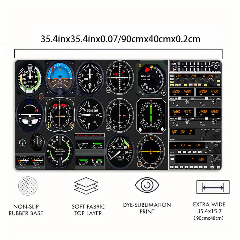 Large Mouse Pad for Gaming And Office Use, Featuring a Non-Slip Rubber Base for Accurate Tracking, Making It a Perfect, Long-Lasting, And Odor-Free Choice for Your Keyboard And Mouse