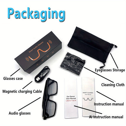 AI Translation Smart Glasses with 160+ Languages Support, Built-in, Charging, Photochromic Lens & Voice Call/Music/Translation - Real-Time Language Interpreter, Smart Glasses for Men & Women,, Driving, Office, Smart Audio Gla