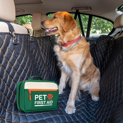 RHINO RESCUE Pet First Aid Kit, Emergency Supplies For Dogs & Cats, Safety Essentials Pack, Disposable Booties For Home, Hiking, Traveling & Camping, FSA HSA Eligible