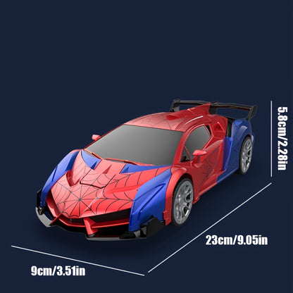 Convert remote control car toys, rechargeable batteries, 2.4GHz remote control car with one-click transformation, fast 360-degree rotating robot - the perfect gift for children