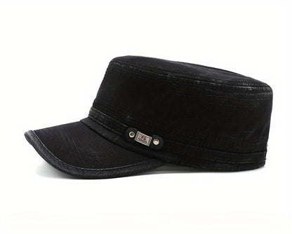 Two Men'S Outdoor Flat Caps, Spring And Autumn Baseball Hats, Casual Flat Caps, Duckbill Hats - Adjustable Trucker Hats