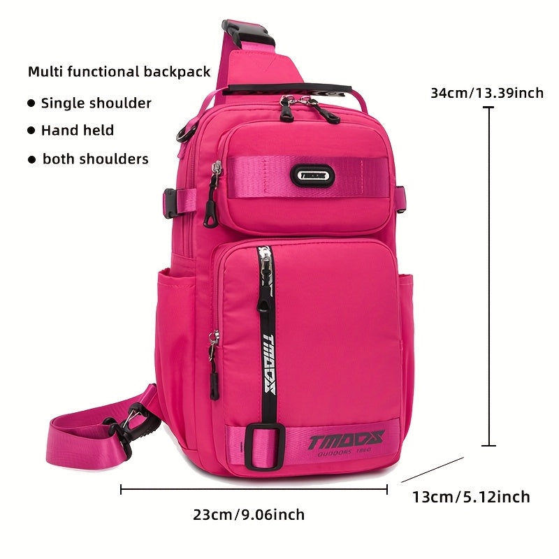 Unisex Fashion Anti-Theft Crossbody Bag - Lightweight Oxford Material, Secure Zip Closure, Adjustable Strap, Perfect for Travel & Everyday Use, Crossbody Ba