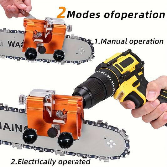 Versatile Chain Saw Sharpening Kit with Dual-Headed Carbide Grinders - Fits 4" to 22" Saws, Compatible with Manual & Electric Tools, Chainsaw Sharpening Machine, Sharpener For Chainsaw Chain, Chainsaw Sharpener Kit, Chainsaw
