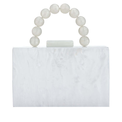 Acrylic Handbag Casual Trend Small Square Bags Women Clutches Wedding Party Dating Lady Trendy Evening Bags Chain Shoulder Bag