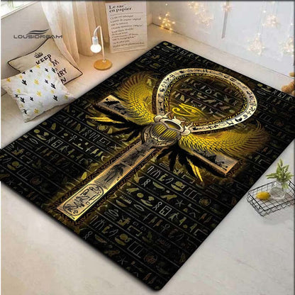 1pc, retro Japanese language judo pattern printed door mat, non-sliding mat, Mat for living room, office, bedroom, outdoor terrace garden yard decorative mat