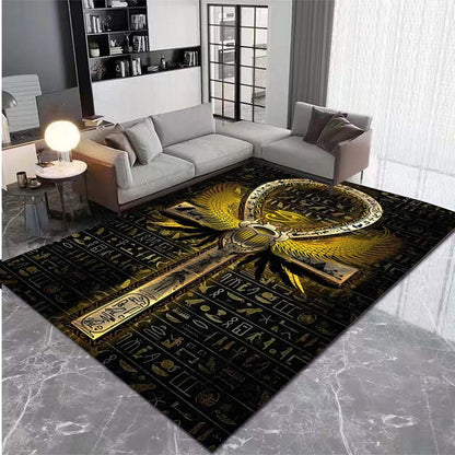 1pc, retro Japanese language judo pattern printed door mat, non-sliding mat, Mat for living room, office, bedroom, outdoor terrace garden yard decorative mat