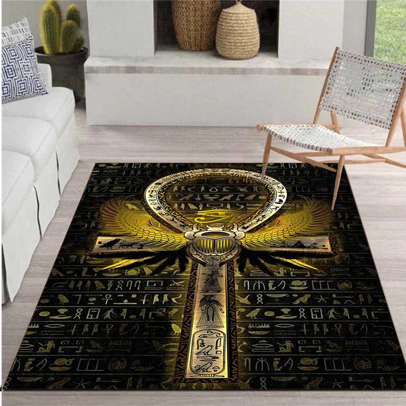 1pc, retro Japanese language judo pattern printed door mat, non-sliding mat, Mat for living room, office, bedroom, outdoor terrace garden yard decorative mat