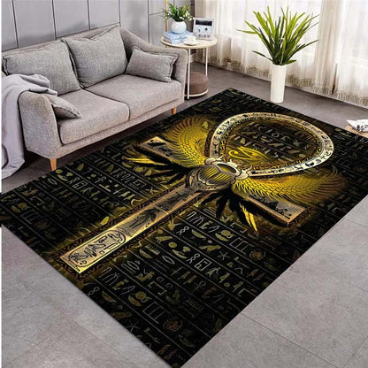 1pc, retro Japanese language judo pattern printed door mat, non-sliding mat, Mat for living room, office, bedroom, outdoor terrace garden yard decorative mat