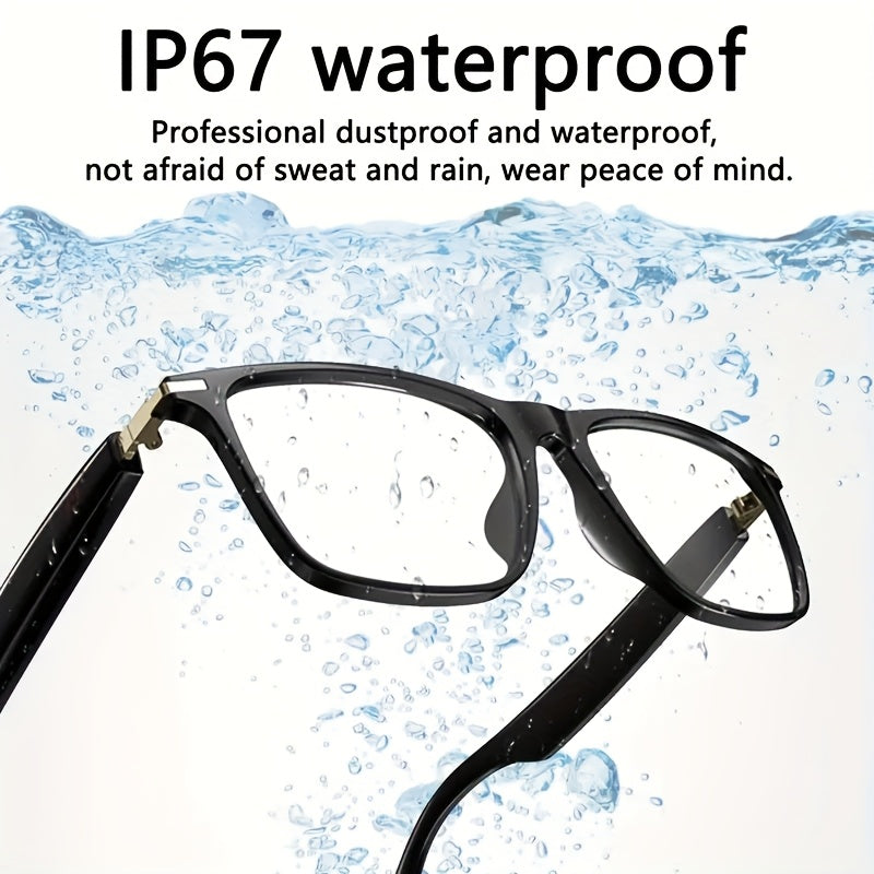 AI Smart Glasses, Smart Glasses with 164 Languages Real-time Translation Support, AI Chat Deepseek R1 And Gemini-2.5 System, Built-in Microphone And Speaker, Calls Music Playback And Hands-Free Calling, Physical Color Changin