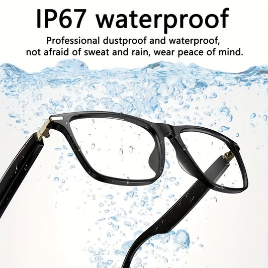 AI Smart Glasses, Smart Glasses with 164 Languages Real-time Translation Support, AI Chat Deepseek R1 And Gemini-2.5 System, Built-in Microphone And Speaker, Calls Music Playback And Hands-Free Calling, Physical Color Changin