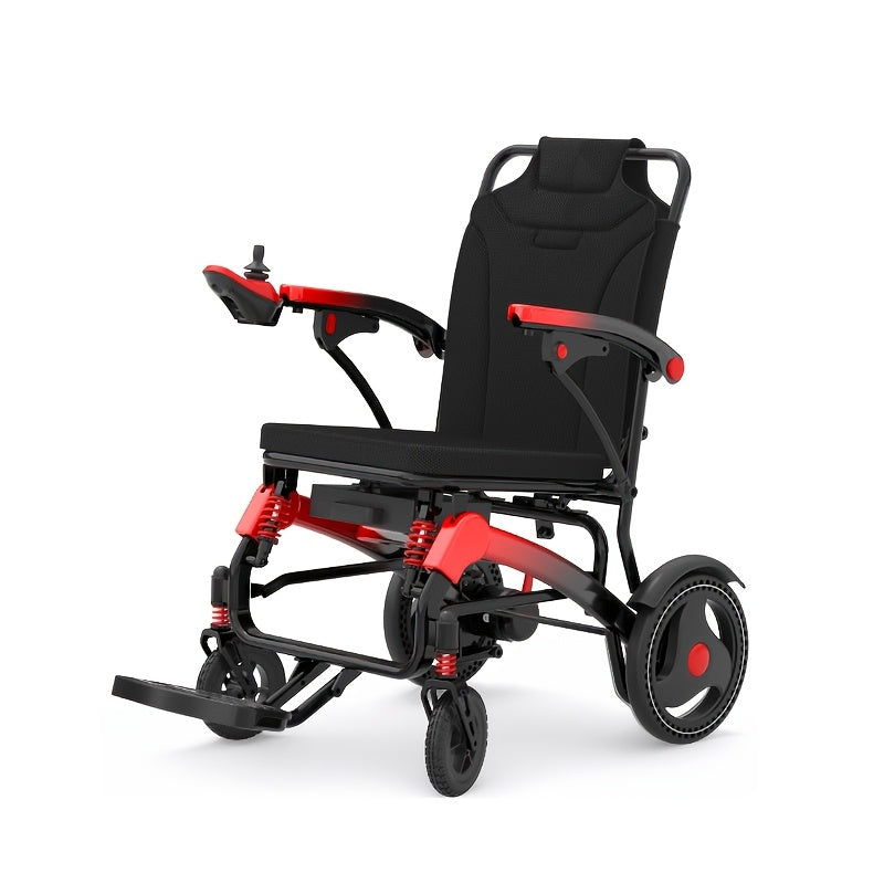 Lightweight And Foldable Electric Wheelchair, Senior Citizen Mobility Scooter. The Whole Vehicle Only Weighs 39.68/57.32 LB And Can Be Folded With Just One Click For Convenient Storage.