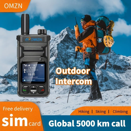 Omi T6 Global 5000 Km 4G/5G Walkie-Talkie with Large Color Screen, 8K HD Sound, 5-Day Life, -Free Calling, Global Coverage, Ideal for Outdoor dventures & Group Communication