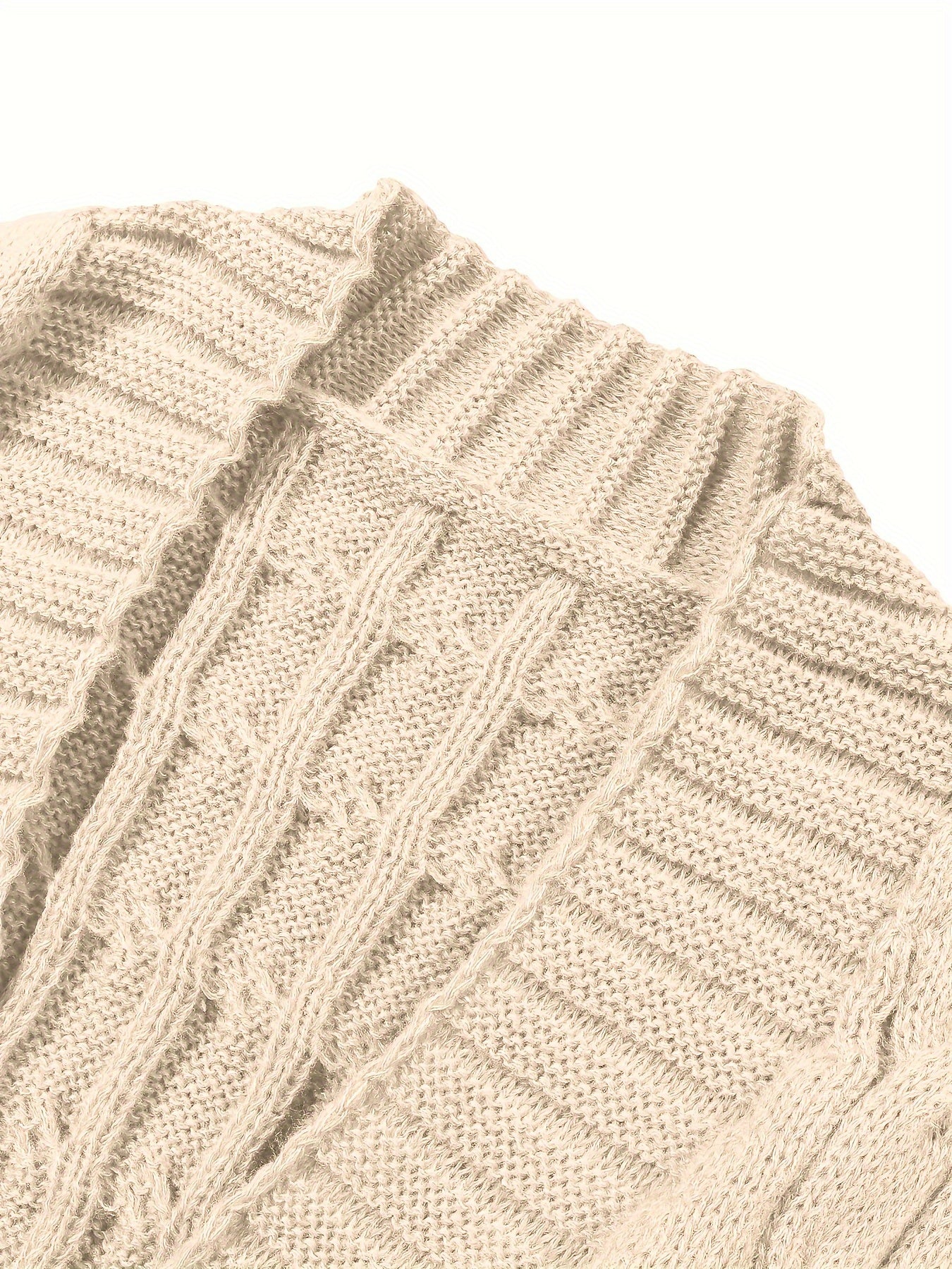 [Cardigan Sweater] Plus Size - Plus Size Cardigan Sweater A23A062