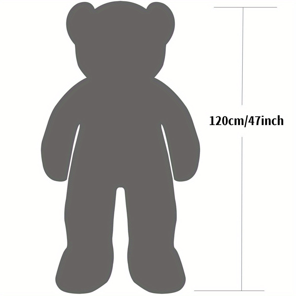 47inch 55inch Big Teddy Bear Stuffed Animal Giant Teddy Bear with Love Heart Large Plush Toy Huge Soft Doll Gift for Kids Girls Girlfriend on Birthday Valentine'S Day Christmas