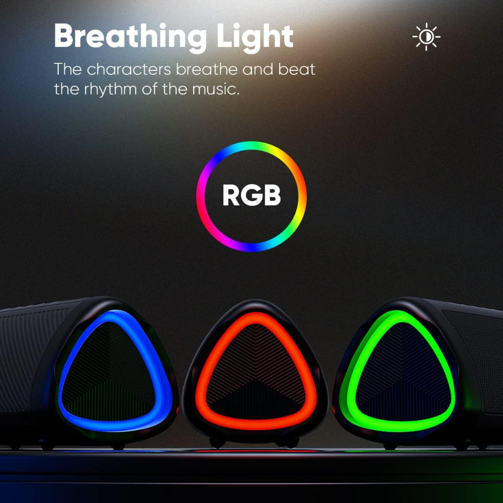 Wireless Speaker That Delivers 20W Stereo Sound, Features IPX5 Waterproofing, Offers Up to 24 Hours of Playtime, Includes RGB Lighting, Supports TWS Pairing, Utilizes Wireless 5.3, And Is Suitable for Home Use, Outdoor Activi