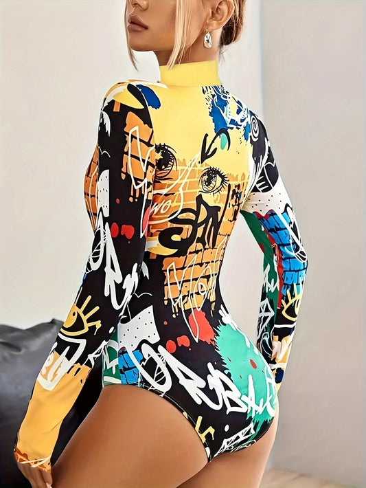 Sexy Plastic Shapewear Women's Jumpsuit - Bodycon, Slim Fit Design - Made from Plastic - For Women - Perfect for Parties & Night Out - Ideal Gift for Fashionable Women