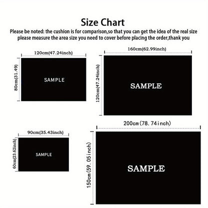 Brown Polyester Knit Non-Slip Hand Wash Only Machine Made Indoor/Outdoor Decorative Carpet, Soft & Cozy, Elegant Design, with Polypropylene Backing, for Living Room, Bedroom, Office