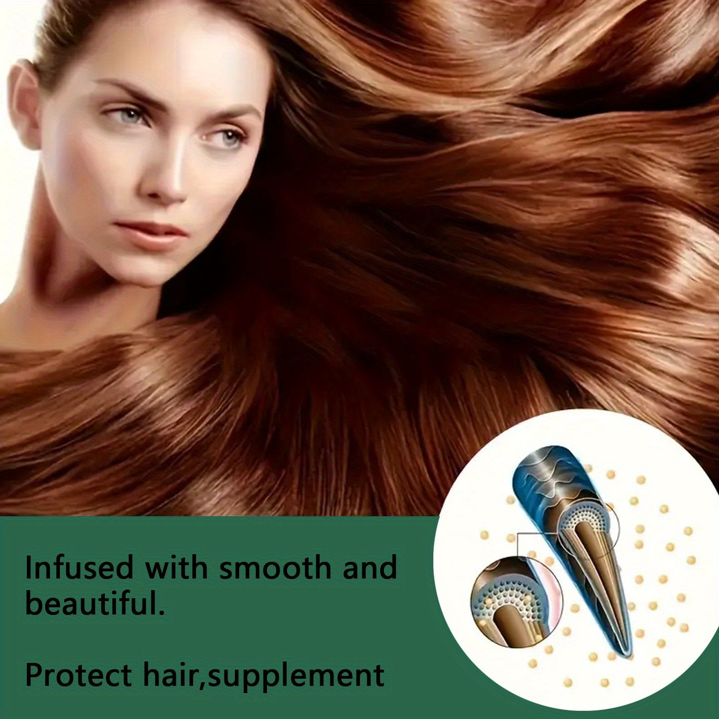 30g Dry Hair Cream, Hair Strengthening Essential Oil Products for Men and Women, Makes Thin Hair Look Thicker, Stronger, and Fuller, Contains Ginger, Jojoba Oil, Biotin, and Ginseng Extract. Topical Solution for All Hair Type