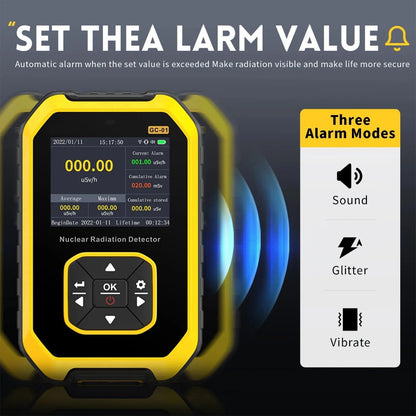 Geiger Counter Nuclear Radiation Detector Radiation Dosimeter With LCD Display, Portable Handheld Beta Gamma X-ray Radiation Monitor Meter, Perfect To Birthday Father'S Day Gift