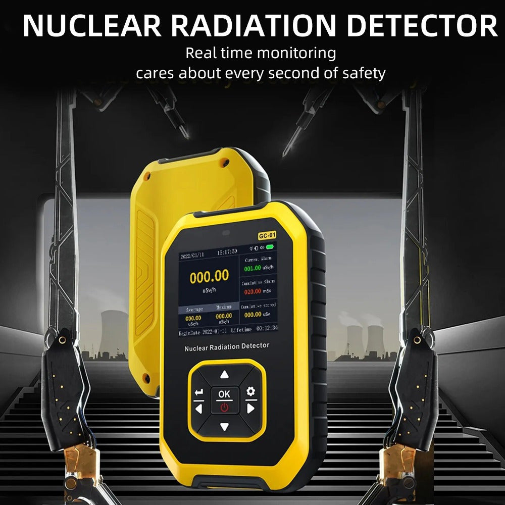 Geiger Counter Nuclear Radiation Detector Radiation Dosimeter With LCD Display, Portable Handheld Beta Gamma X-ray Radiation Monitor Meter, Perfect To Birthday Father'S Day Gift
