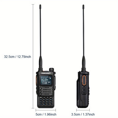 TIDRADIO TD-H8 2nd Gen 10W High-Power Handheld Two-Way Radio - 2500mAh Long-Lasting Battery, UHF Frequency 136-174MHz, 5000 Channels with Repeater List, FM Radio & Compatible, -Powered for Ham/GMRS/Radio Use, Durable Walkie T