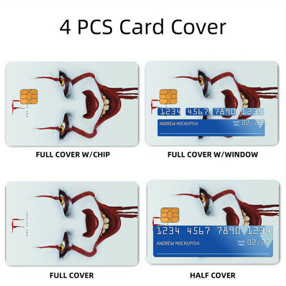 3pcs, 1pc spare Credit Card Decorative Sticker Set, Thick Frosted PVC, Self-Adhesive Removable Card Skins with Chip Window, Simple Style Non-braided Covers for Credit, Bank, and Transit Cards