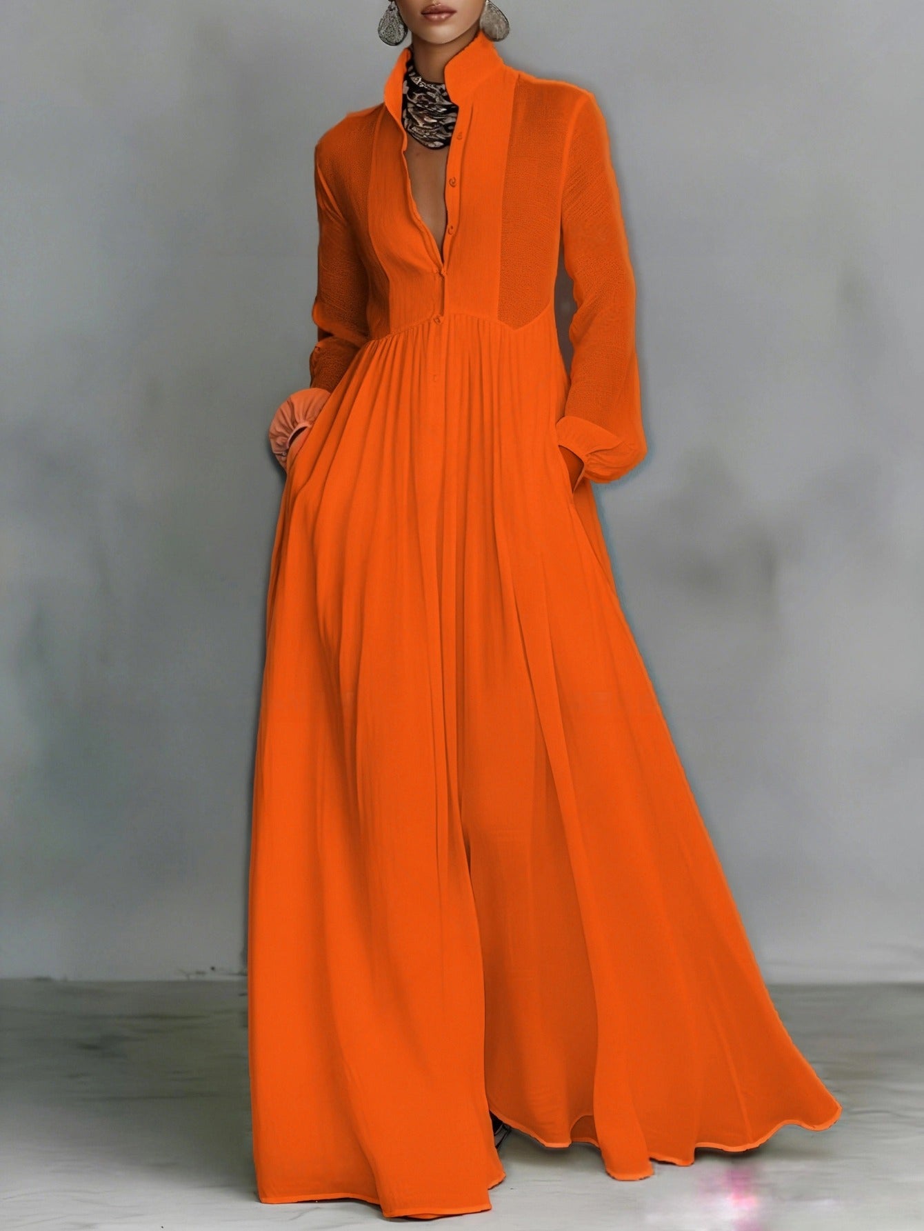 Summer Single-Breasted Shirt Dress with a Stylish Flair for Commuting