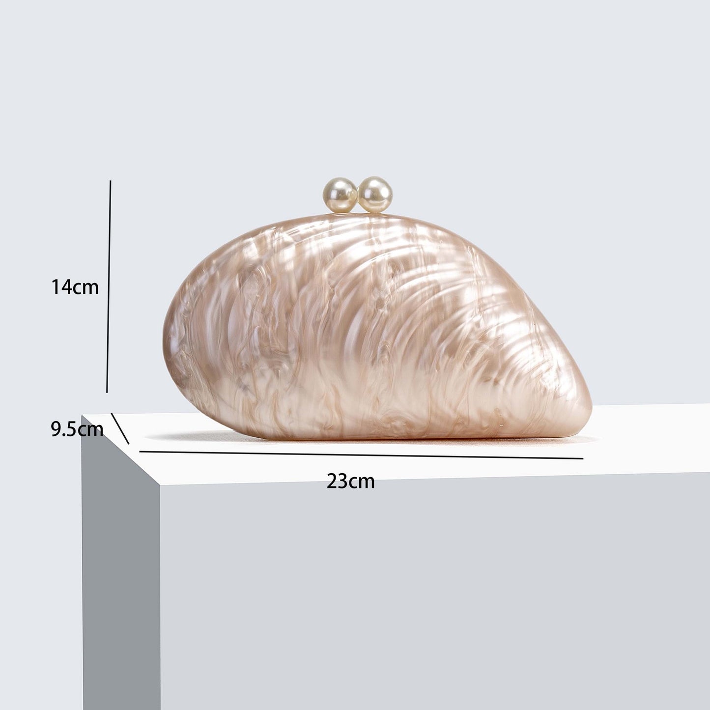 2025 New Acrylic Pearl Shell Bag For Women Shoulder Bag Ladies Fashion Wedding Banquet Evening Bag Bridal Handbag Clutch Purse