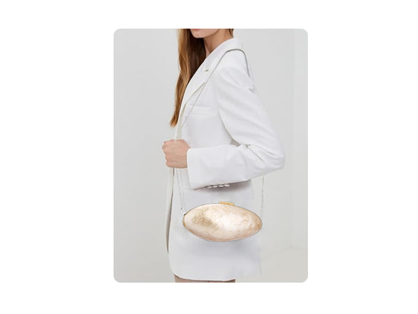 2025 New Acrylic Pearl Shell Bag For Women Shoulder Bag Ladies Fashion Wedding Banquet Evening Bag Bridal Handbag Clutch Purse