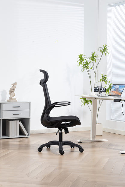 Ergonomic Executive Computer Chair High-Back Home Office Chair with Breathable Nylon Mesh Lift Chair Swivel Chair