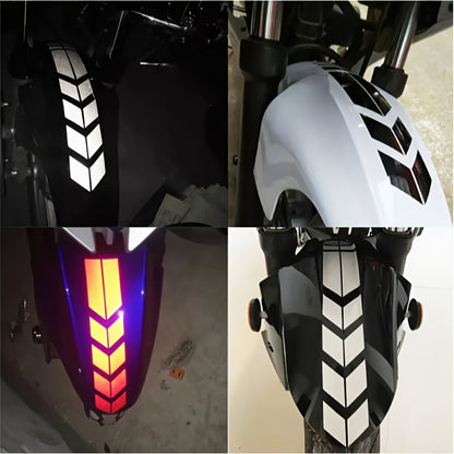 Nighttime Reflective Warning Sticker for Electric Bikes, Motorcycles, and Cars - Waterproof, Sunproof, Self-Adhesive Label