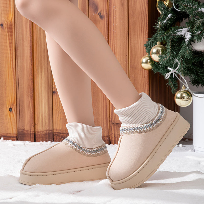 Winter Plush Ankle Boots Female Casual Women's Slippers Home Fluffy Luxury Designer Woman Shoes Indoor Fuzzy Fur Snow Booties